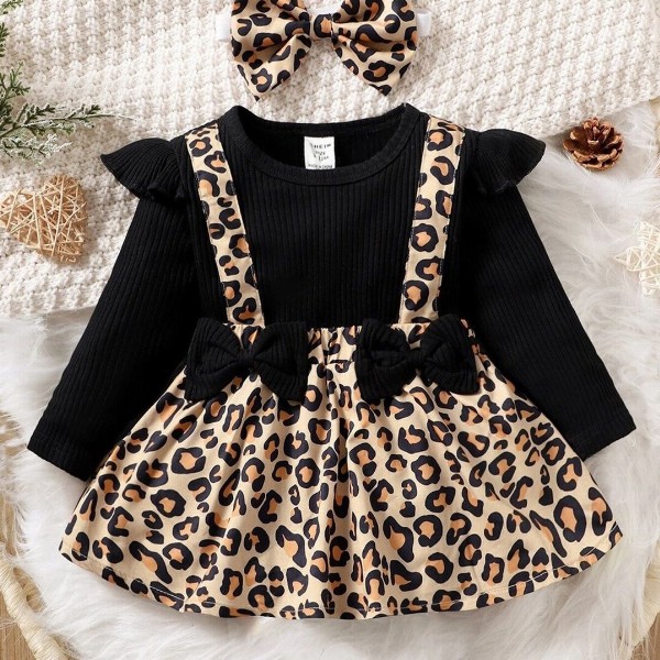 BAESD Animal Printed Fit & Flare Dress