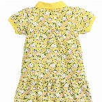 BUMZEE Girls Yellow & White Floral A-Line Dress