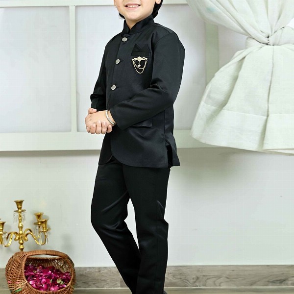 BT DEZINES Boys Single-Breasted Two-Piece Suit