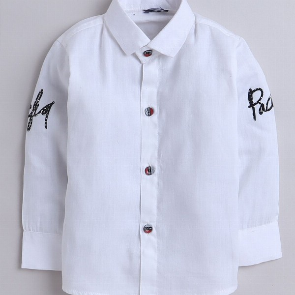 BAESD Boys 3 Pieces Checked Embellished Single-Breasted Suits