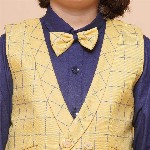 Aj DEZInES Boys 3 Piece Checked Waistcoat with Trousers and Bowtie