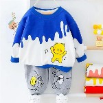 Pink Angel Unisex Kids Printed Pure Cotton Sweatshirt and Joggers