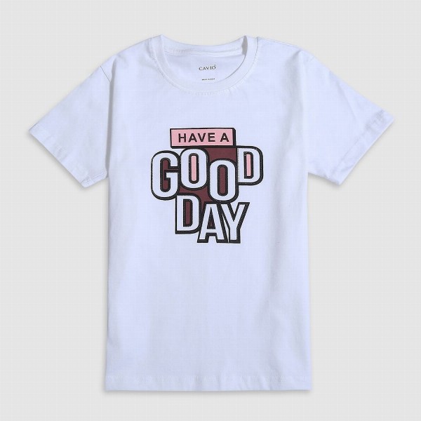 CAVIO Boys Printed Pure Cotton Single-Breasted Blazer With Crew-Neck T-Shirt