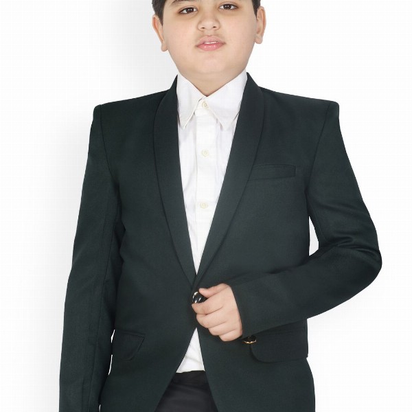 SG YUVRAJ Boys Shawl Collar Single Breasted Blazer