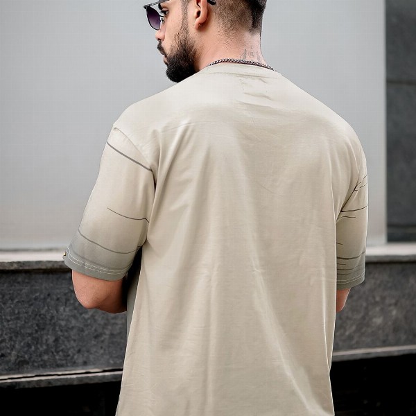 Maniac Striped Round Neck T-shirt