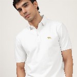Andamen Men Solid Polo Collar Cotton T-Shirt