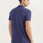 United Colors of Benetton Men Solid Polo Collar Regular Fit Cotton T-shirt