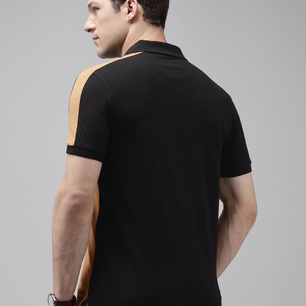 Arrow Colourblocked Polo Collar T-shirt