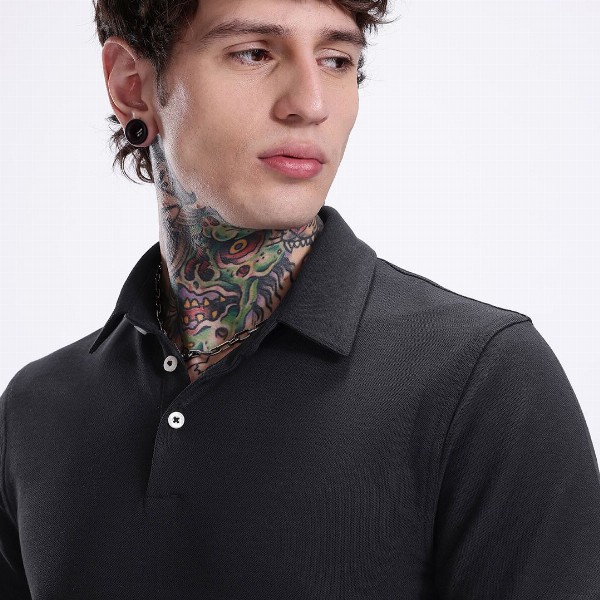 Kook N Keech Solid Pure Cotton Polo Collar T-shirt