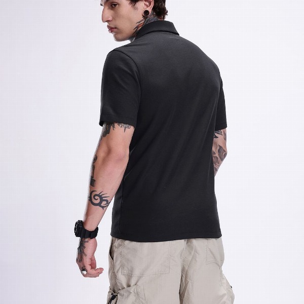 Kook N Keech Solid Pure Cotton Polo Collar T-shirt