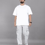 BROWN BROTHERS Unisex Pure Cotton Round Neck Short Sleeves Oversized Casual T-shirt