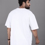 BROWN BROTHERS Unisex Pure Cotton Round Neck Short Sleeves Oversized Casual T-shirt