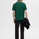SELECTED Men Solid Polo Collar Cotton T-Shirt