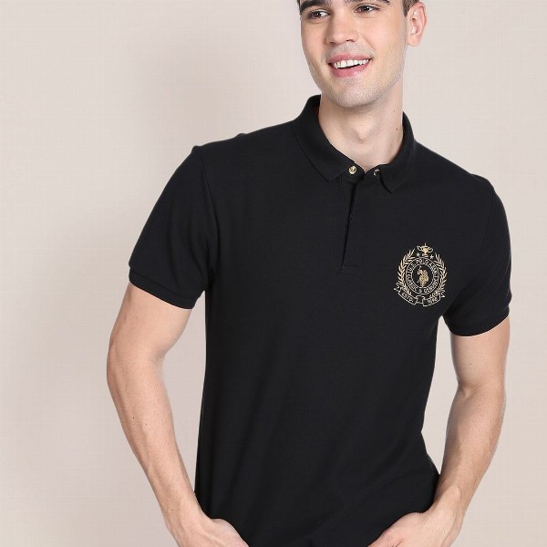 U.S. Polo Assn. Polo Collar Regular Fit Pure Cotton T-shirt