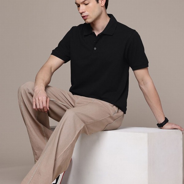 Moda Rapido Men Polo Collar T-shirt