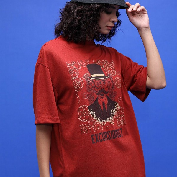 HIGHLANDER Unisex Graphic Printed Dropshoulder Oversized Tshirt