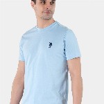 U.S. Polo Assn. Men Embroidered Logo Pure Cotton Lightweight Lounge T-shirt