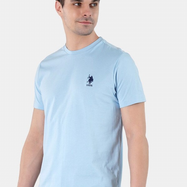 U.S. Polo Assn. Men Embroidered Logo Pure Cotton Lightweight Lounge T-shirt