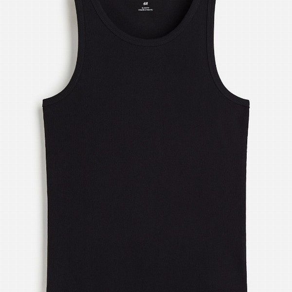H&M Men Slim Fit Ribbed Vest Top