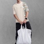 BULLMER Tribal Printed Oversized Cotton T-shirt