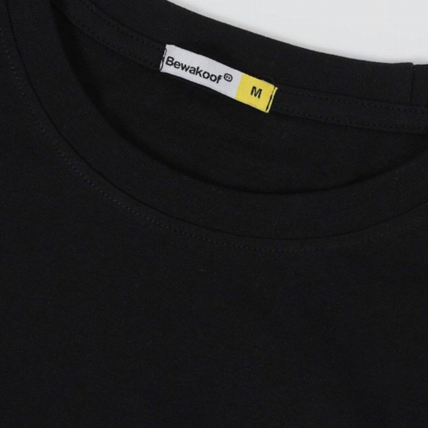 Bewakoof Men Black Printed Oversized T-shirt