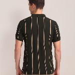 U.S. Polo Assn. Men Striped Cotton Slim Fit T-shirt