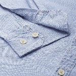 The Roadster Lifestyle Co Men Light Blue Solid Regular Fit Chambray Casual Shirt