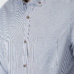 Mast & Harbour Men Blue & White Slim Fit Striped Casual Shirt