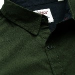 Roadster Men Olive Green Pure Cotton Casual Shirt