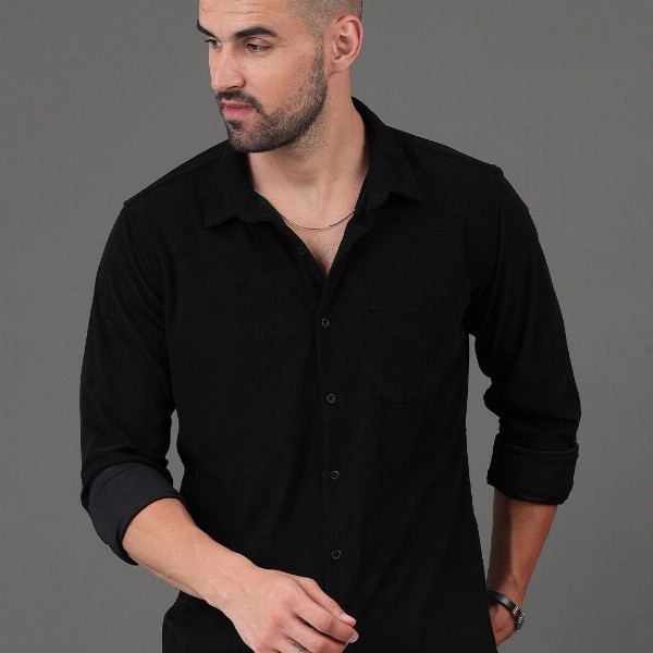 HERE&NOW Checked Spread Collar Cotton Slim Fit Casual Shirt