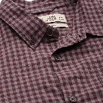 THE BEAR HOUSE Men Maroon & Pink Slim Fit Gingham Checked Cotton Shirt