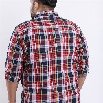 HIGHLANDER Men Plus Size Regular Fit Tartan Checks Casual Shirt