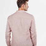 Celio Men Classic Regular Fit Spread Collar Solid Pure Linen Casual Shirt