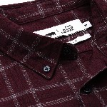THE BEAR HOUSE Men Maroon & Grey Slim Fit Solid Casual Shirt