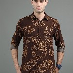 HERE&NOW Abstract Printed Slim Fit Casual Shirt