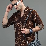 HERE&NOW Abstract Printed Slim Fit Casual Shirt