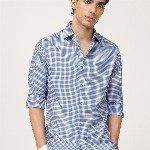 Andamen Men Premium Opaque Checked Casual Shirt