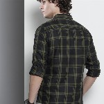 The Indian Garage Co Men Tartan Checked Casual Shirt