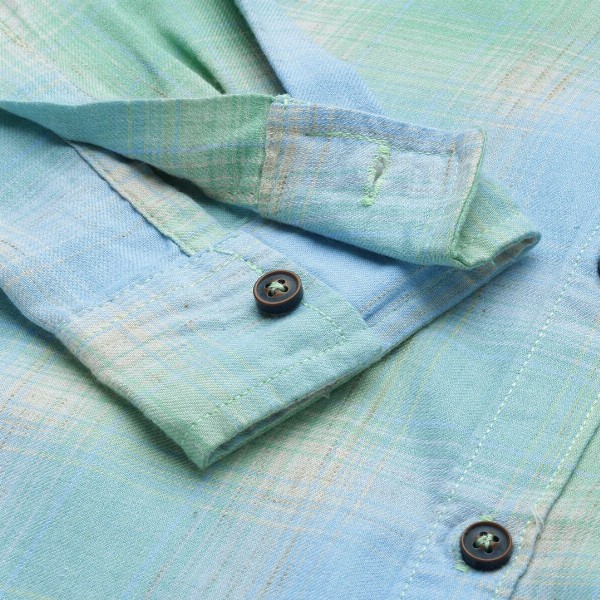 The Indian Garage Co Men Blue Checked Casual Shirt