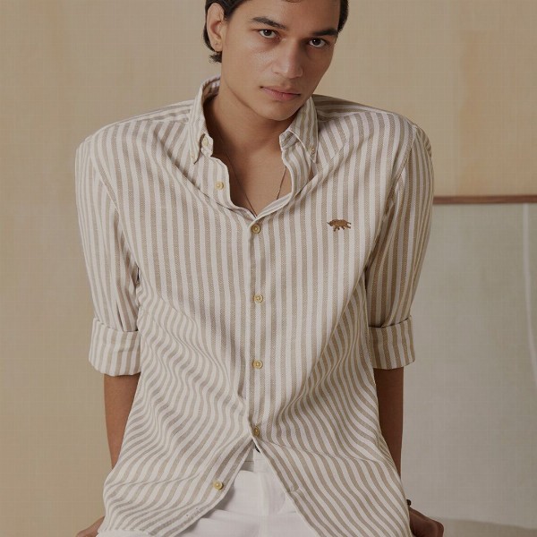 Andamen Men Premium Dobby Full Sleeve Shirt