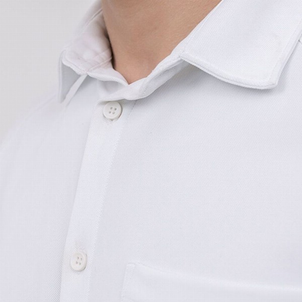 Harfun Men Spread Collar Solid Casual Shirt