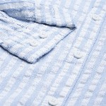 Moda Rapido Men Blue & White Slim Fit Striped Casual Shirt