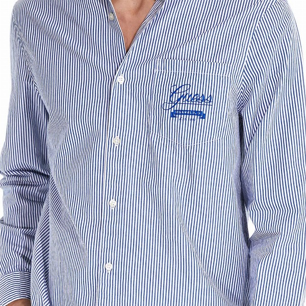 GUESS Striped Pure Cotton Casual Shirt