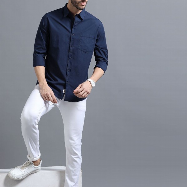 The Roadster Lifestyle Co Pure Cotton Full Sleeve Shirts