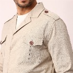 Mr Bowerbird Single-Breasted Tailored Fit Blazer with Shoulder Tabs