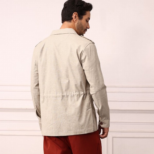 Mr Bowerbird Single-Breasted Tailored Fit Blazer with Shoulder Tabs