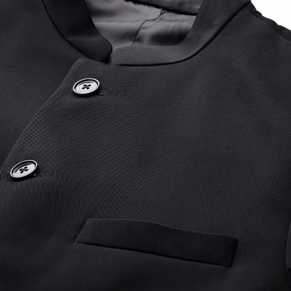 MANQ Slim-Fit Bandhgala Single-Breasted Blazer