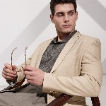 INVICTUS Checked Notched Lapel Collar Slim Fit Semiformal Blazer