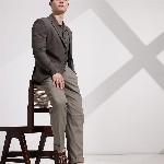 INVICTUS Notched Lapel Collar Slim Fit Semiformal Blazer