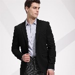 INVICTUS Notched Lapel Collar Slim Fit Formal Blazer